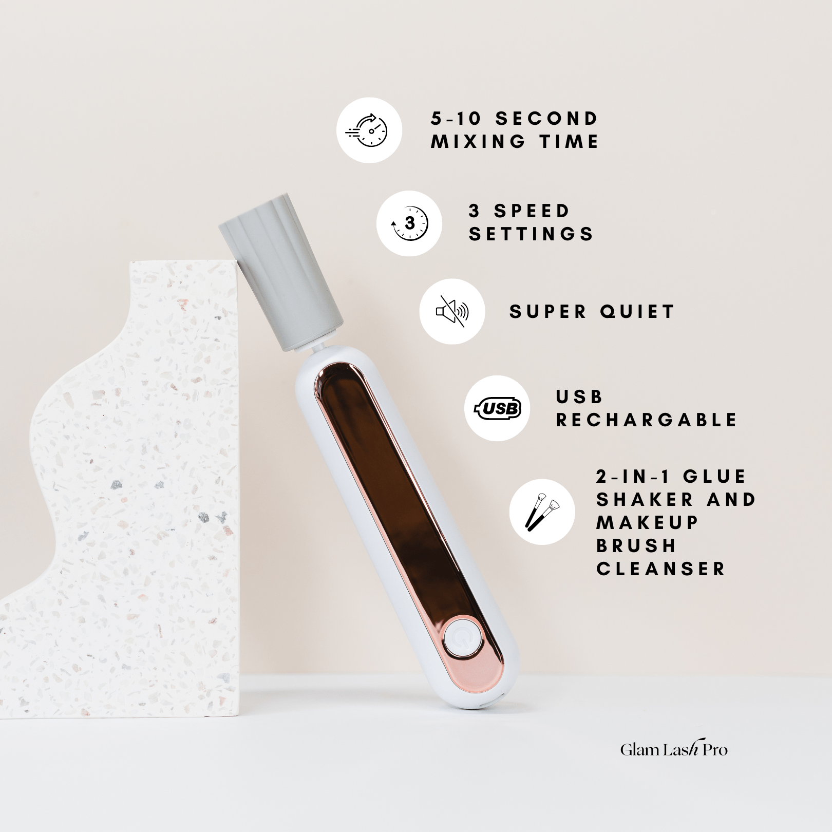 USB Rechargeable Glue Shaker