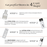 brow lamination step by step instruction