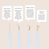 WHITE & GOLD TWEEZERS