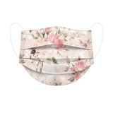 pink disposable masks flower