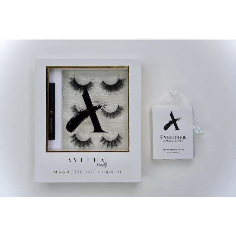 Avella Beauty Australia PURRFECT Triple Magnetic Lash & Liner Kit PURRFECT, SUMMER, KIKI Luxury 3D Lashes