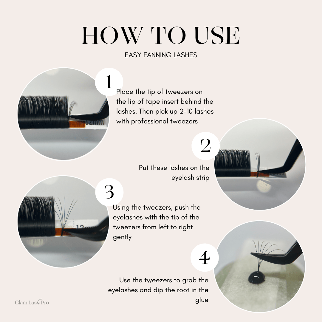 How to make lash fans